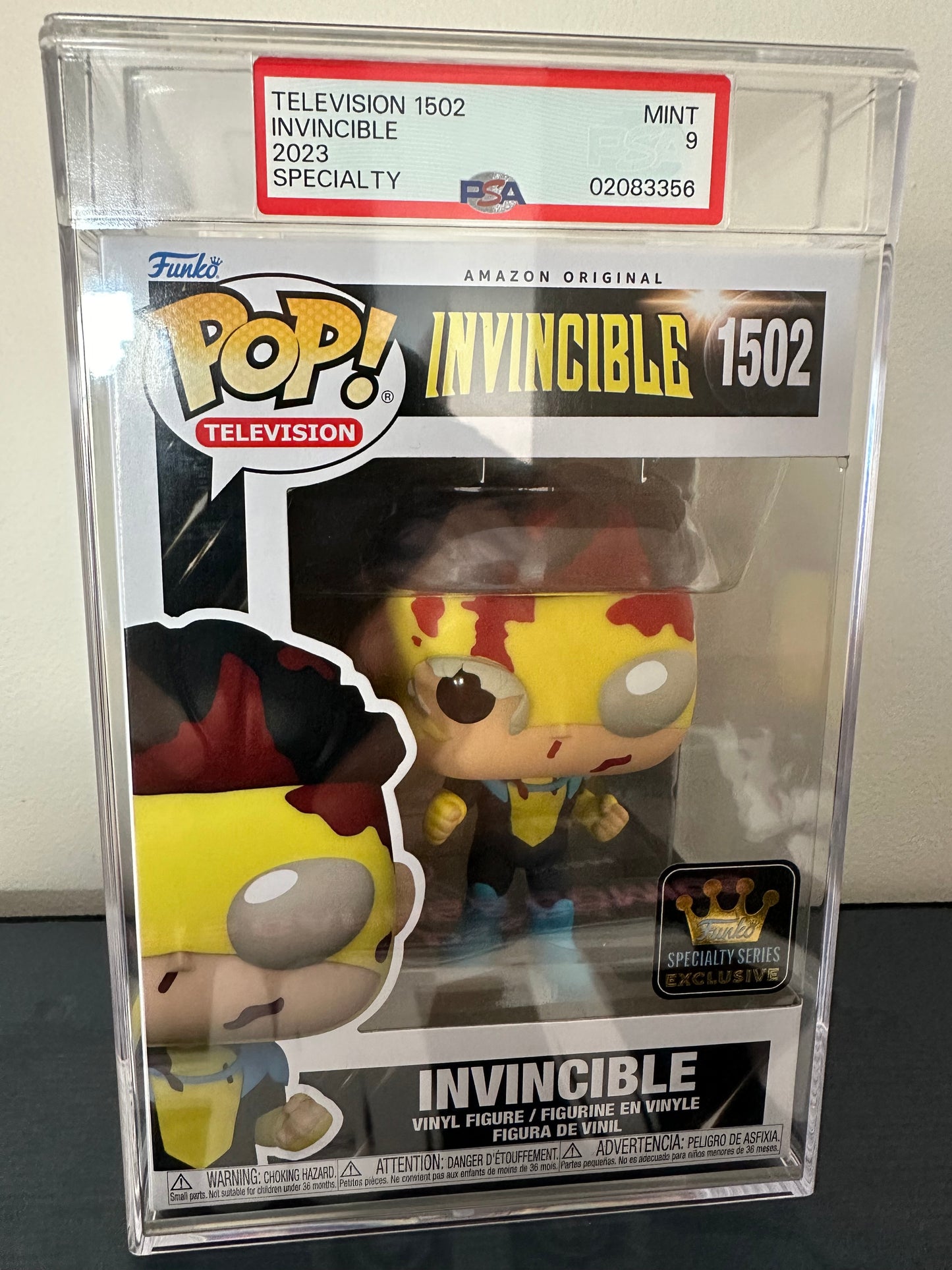 Invincible Battle Damage Bloody Funko Pop PSA 9 (1502)