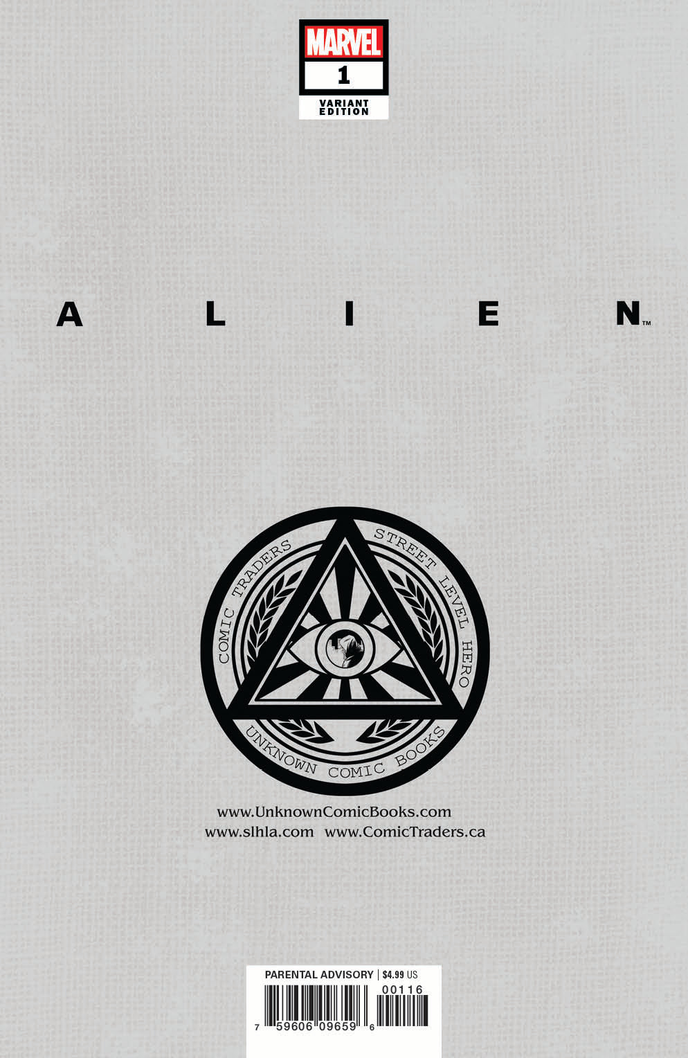 Alien #1 Unknown Comics Marco Mastrazzo Exclusive Virgin Var (03/24/2021)