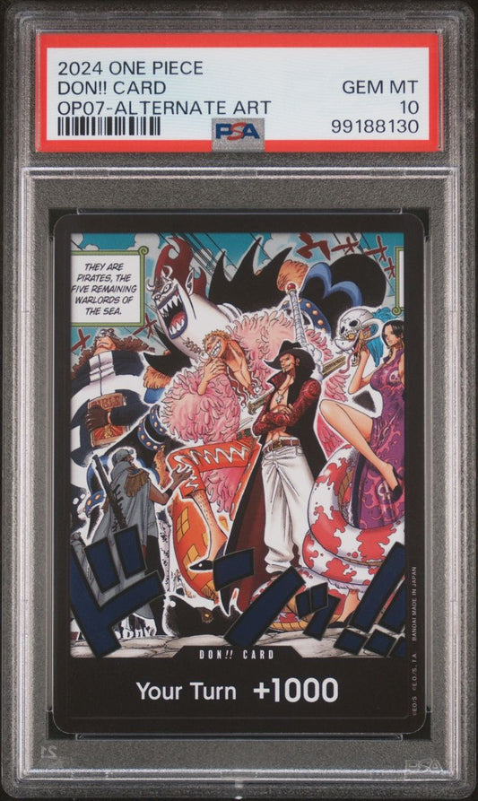 One Piece TCG 500 Years in the Future OP-07 DON!! Card PSA 10 GEM MT