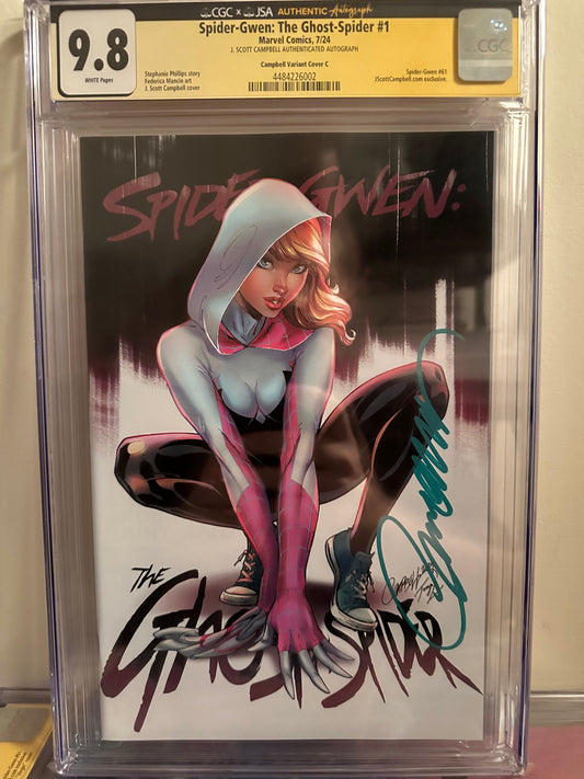 Spider-Gwen: The Ghost-Spider #1 - CGC 9.8 - Signed by J Scott Campbell