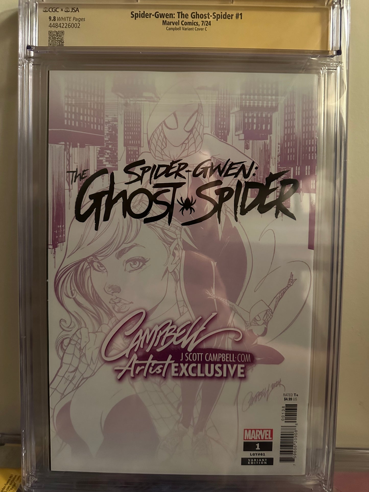 Spider-Gwen: The Ghost-Spider #1 - CGC 9.8 - Signed by J Scott Campbell